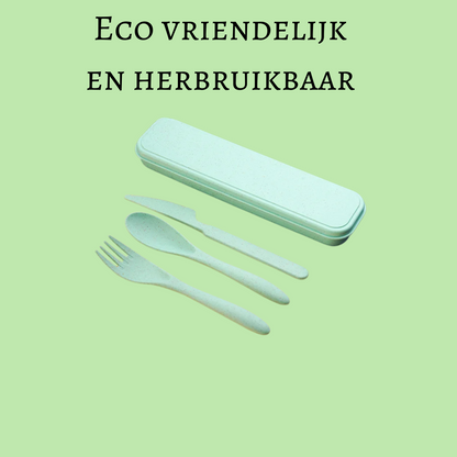 Set de couverts écologiques à emporter
