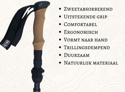 Handvat van kurk trilling dempend-zweetabsorberend