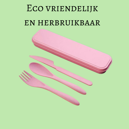 Set de couverts écologiques à emporter
